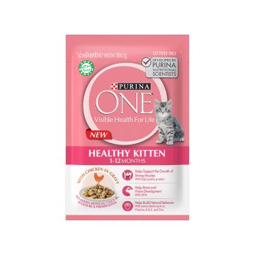 Purina One Healthy Kitten with Chicken Wet Cat Food - 85 g