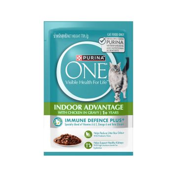 Purina One Adult Indoor Advantage with Chicken Wet Cat Food - 70 g