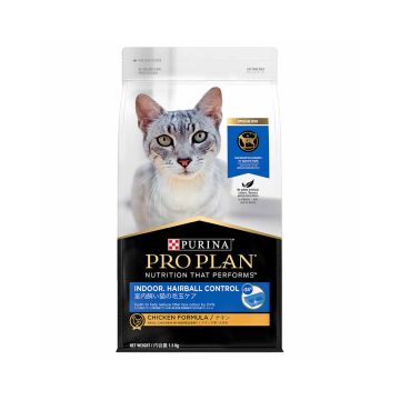 Purina Pro Plan Indoor Hairball Control Chicken Dry Cat Food - 1.5 Kg