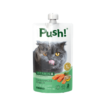 Push Eye and Immune Support Salmon with Vitamin A Cat Food Pouch - 110 g