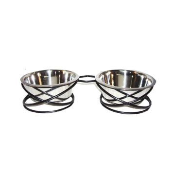 raintech-wrought-iron-designer-wobble-frames-two-stainless-steel-bowls