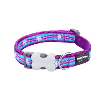 RedDingo Unicorn Purple Dog Collar - Medium - 20mm