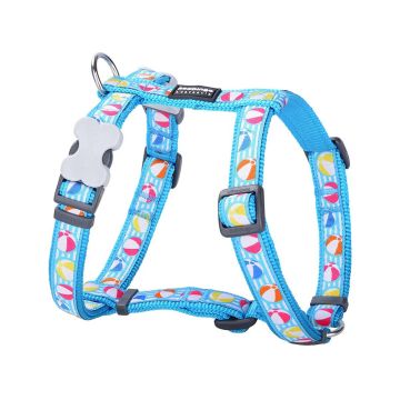 RedDingo Beach Ball Design Dog Harness - Turquoise - 12mm - XSmall