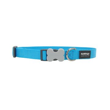 RedDingo Classic Plain Design Small Dog Collar - Turquoise