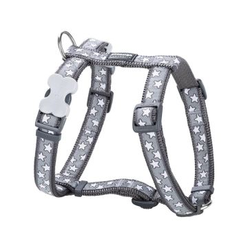 RedDingo Stars Cool Grey Dog Harness - 15mm - Small