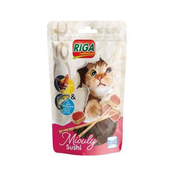 Riga Miouly Sushi Fish and Chicken Cat Treats - 100 g
