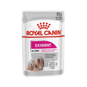 Royal Canin Canine Care Nutrition Exigent Loaf Dog Food Pouch - 85g - Pack of 12