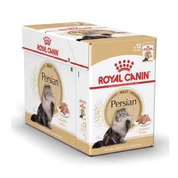 Royal Canin Feline Breed Nutrition Persian Cat Food Pouch - Pack of 12