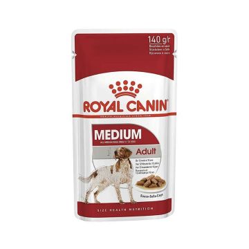 Royal Canin Medium Adult Dog Food Pouch - 140g - Pack of 10