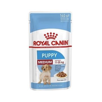 Royal Canin Medium Puppy Dog Food Pouches - 140 g - Pack of 10