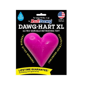 Ruff Dawg Solid Rubber Hart Retrieving Dog Toy for Large Dogs