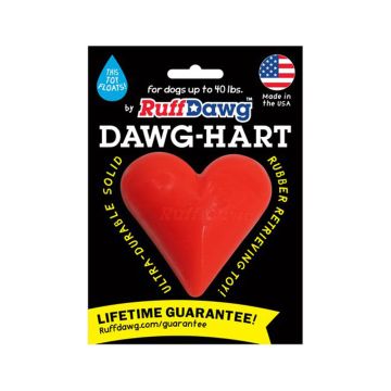 Ruff Dawg Solid Rubber Hart Retrieving Dog Toy for Small and Medium Dogs