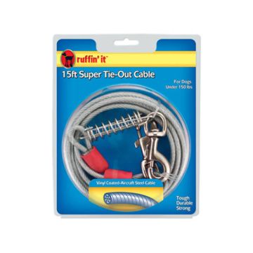 Ruffin It Dog Tie Out - Large - 15 feet