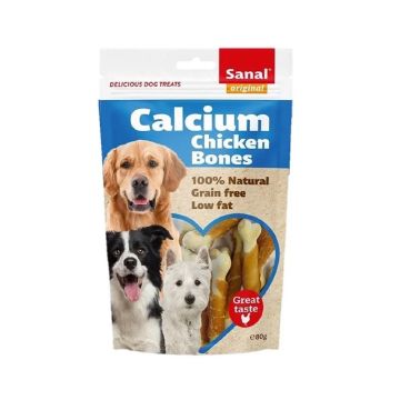 Sanal Calcium Bone Dog Treat - 80g