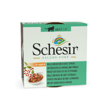 Schesir Chicken with Goji berries and Spinach Canned Cat Food - 85 g
