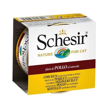 Schesir Cat Chicken with Rice Natural Style Can, 85g