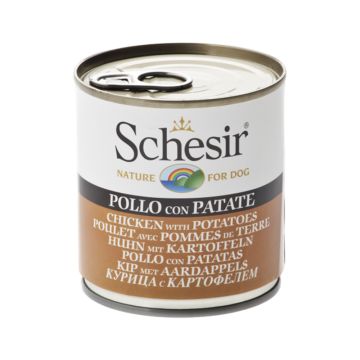 Schesir Chicken With Potatoes Canned Dog Food, 285g