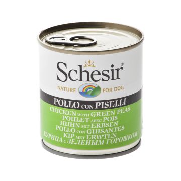 Schesir Dog Chicken with Green Beans Canned Dog Food - 285 g