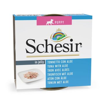 Schesir Dog Tuna with Aloe Wet Puppy Food - 150 g
