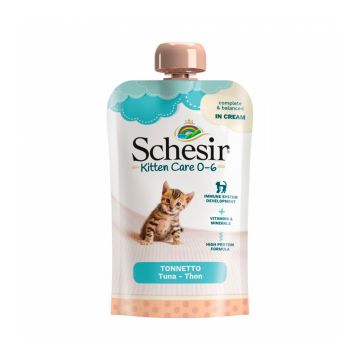 Schesir Kitten Care Tuna in Cream Cat Food Pouch 0-6 Months - 150 g