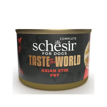 Schesir Taste The World Asian Stir Fry Broth Canned Dog Food - 150 g