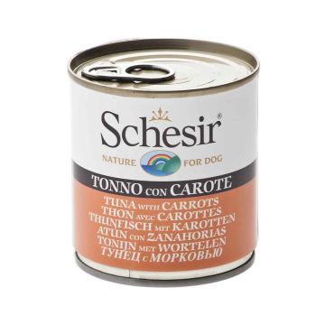 Schesir Tuna with Carrot Canned Dog Food - 285g