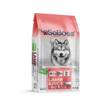 SeBoss Lamb and Rice Adult Dog Dry Food - 15 kg