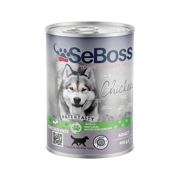 SeBoss Premium Chicken Pate Canned Dog Food - 400 g