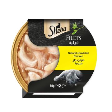 Sheba Filets with Natural Shredded Chicken Cat Food - 60 g