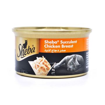 Sheba Succulent Chicken Breast Canned Cat Food - 85 g