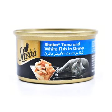 Sheba Tuna and  White Fish Cat Food - 85 g