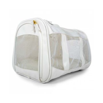 Sherpa Travel Wipe Clean Technology Airline Approved Pet Carrier - White