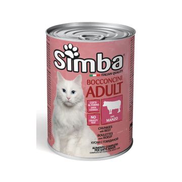 Simba Chunkies with Beef Adult Cat Wet Food - 720 g