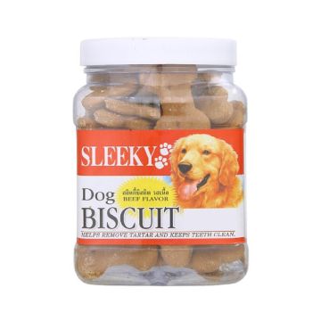 Sleeky Beef Flavor Biscuits Dog Treats - 340g
