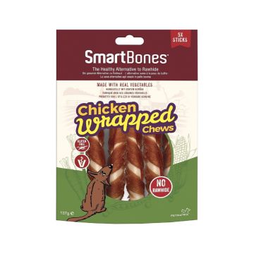 SmartBones Chicken Wrapped Sticks Dog Treat, 137g, 5 Pcs