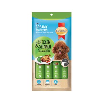SmartHeart Chicken & Spinach Creamy Adult Dog Treats - 4 x 15 g