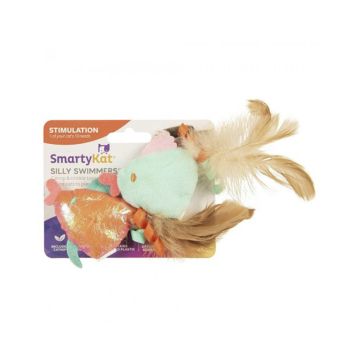 SmartyKat Silly Swimmer Goldfish Catnip Cat Toy