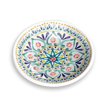 Tarhong Boho Medallion Saucer - Multi - 5.2" x 5.2" x 1.1"