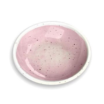 Tarhong Desert Wash Speckle Saucer - Blush - 5.2" x 5.2" x 1.1"