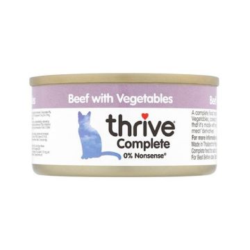 Thrive Complete Beef with Vegetables Cat Wet Food - 75g - Pack of 12pcs	