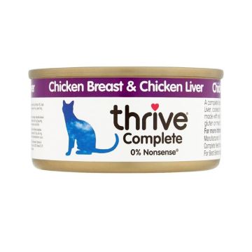 Thrive Complete Cat Chicken & Liver Wet Food - 75g - Pack of 12pcs