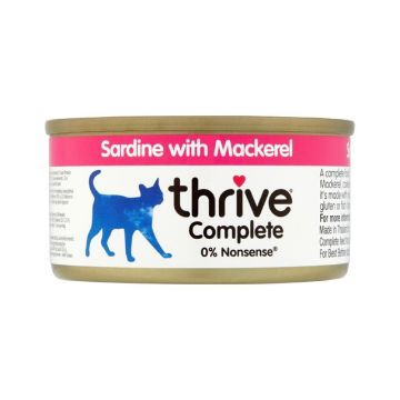 Thrive Complete Sardine with Mackerel Cat Wet Food - 75g - Pack of 12pcs