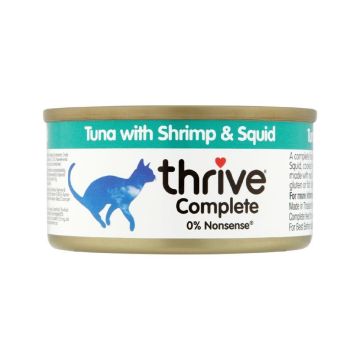 Thrive Complete Tuna With Shrimp & Squid Cat Wet Food - 75g - Pack of 12pcs	