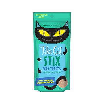 Tiki Pets Stix with Tuna in Creamy Gravy Cat Treats - 85 g