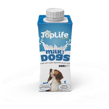 TopLife Dog Milk, 200 ml, Pack of 18
