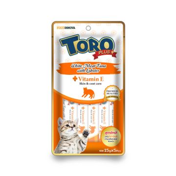 Toro Plus+ White Meat Tuna and Lobster Cat Treat - 5 x 15 g