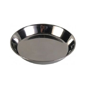 Trixie Basic Stainless Steel Plate Cat Bowl - 200 ml