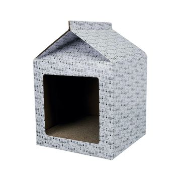 Trixie Cat Cardboard Scratching House with Catnip