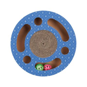Trixie Cat Scratching Drum with Toy Balls, 33 x 5.5 cm