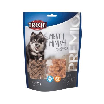 Trixie Premio 4 Meat Minis Dog Treats - 4 x 100g
